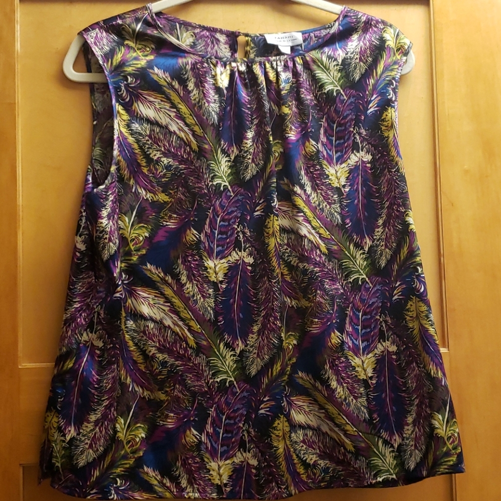 Tahari Satin Shell